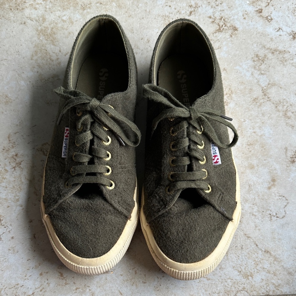 Superga Olive Green Sneakers